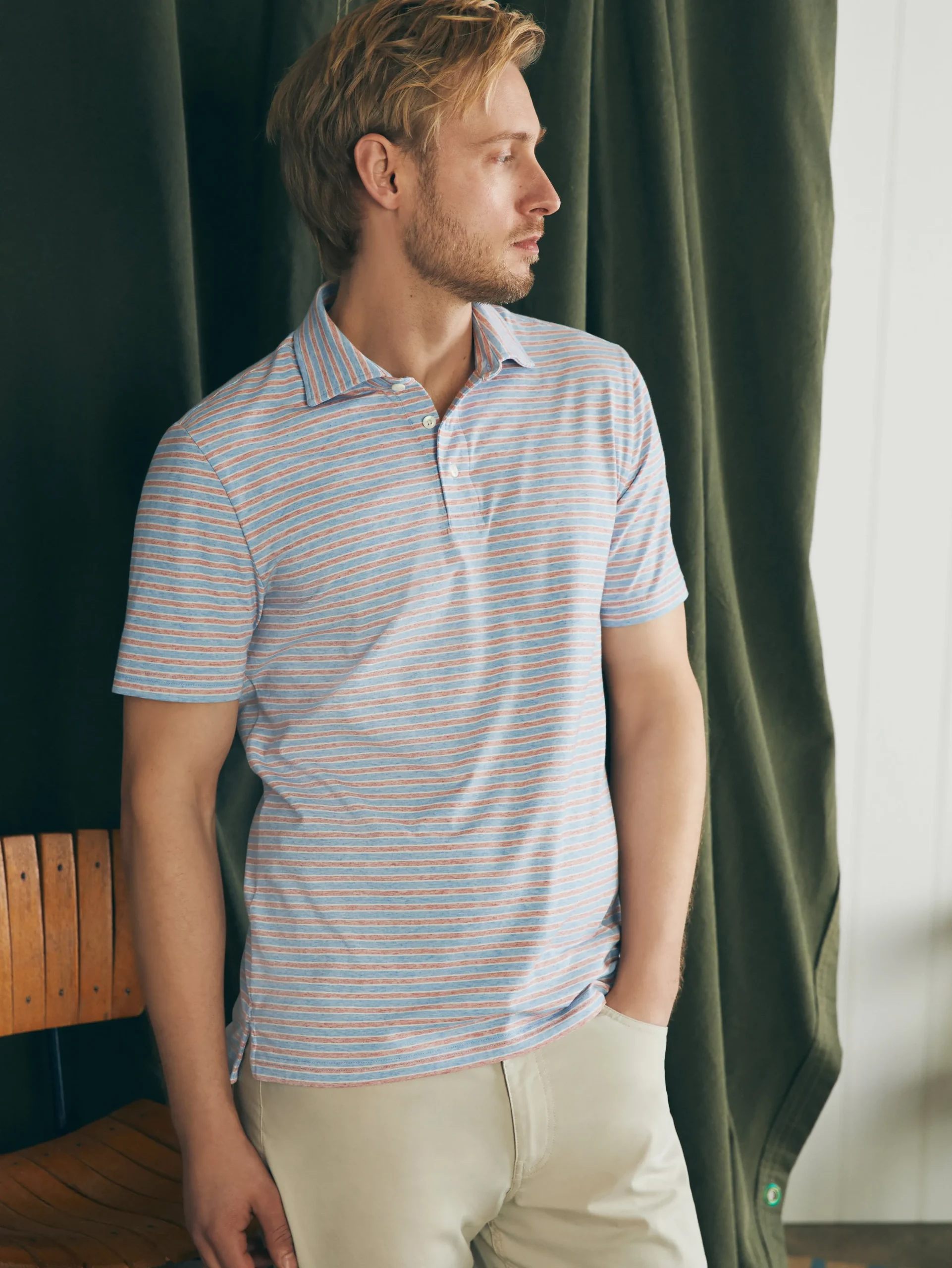 Faherty Brand Polo Shirts*Movement™ Short-Sleeve Polo Shirt -