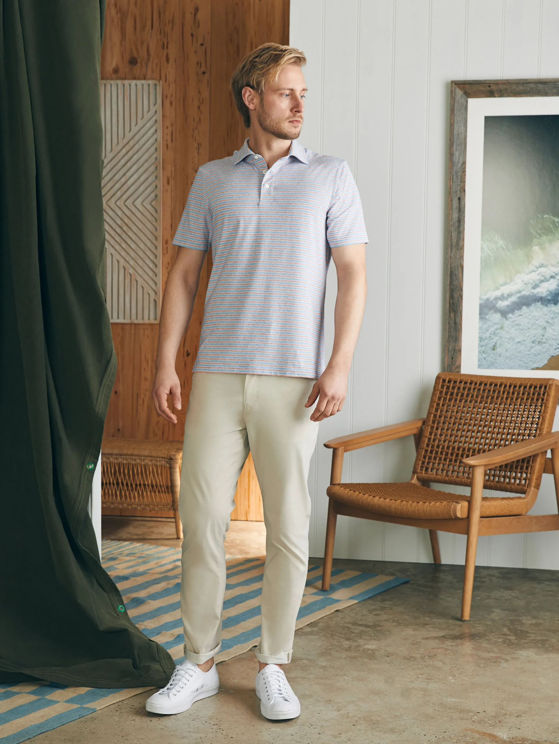Faherty Brand Polo Shirts*Movement™ Short-Sleeve Polo Shirt -