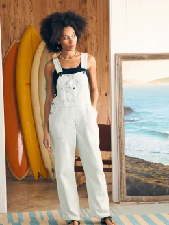 Women Faherty Brand Dresses|Overalls & Jumpsuits*Organic Cotton Denim Riveter Overalls -