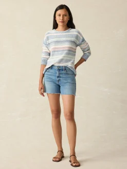 Women Faherty Brand Shorts & Skirts*Organic Cotton Denim Short -