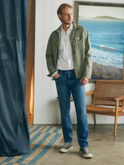 Faherty Brand Pants*Organic Cotton Slim Straight Denim (32