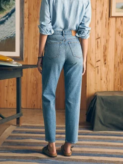 Women Faherty Brand Pants|Jeans*Organic Cotton Slim Straight Denim -