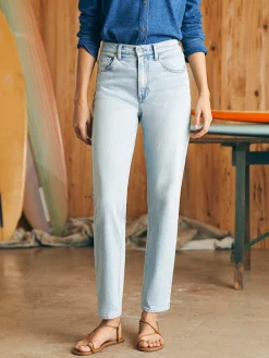 Women Faherty Brand Pants|Jeans*Organic Cotton Slim Straight Denim -