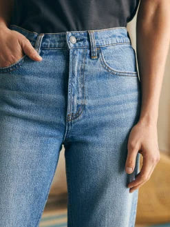 Women Faherty Brand Pants|Jeans*Organic Cotton Slim Straight Ankle Denim -