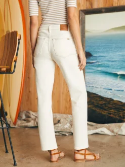 Women Faherty Brand Pants|Jeans*Organic Cotton Slim Straight Ankle Denim -