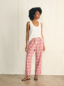 Women Faherty Brand Pants*Pacific Beach Linen Pant -
