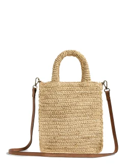 Women Faherty Brand Bags*Raffia Cross Body Bag -
