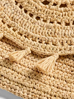 Women Faherty Brand Swim|Bags*Raffia Tassel Clutch -