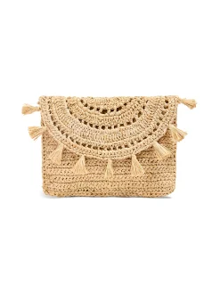 Women Faherty Brand Swim|Bags*Raffia Tassel Clutch -