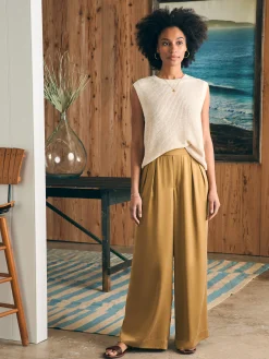 Women Faherty Brand Pants*Sandwashed Silk Gemma Pant -