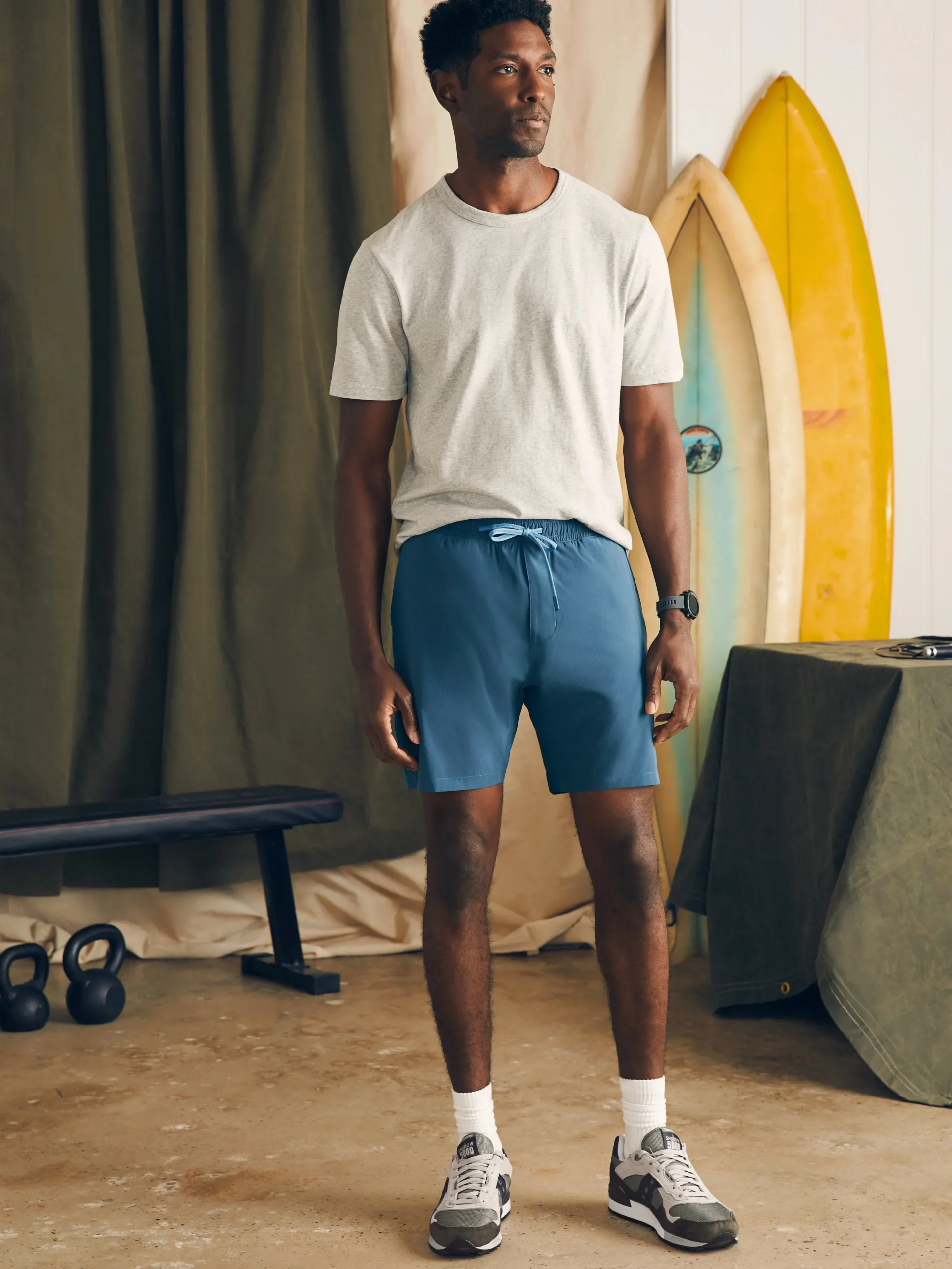 Faherty Brand Shorts|Swim*Shorelite Active Swim Short (7" Inseam) -
