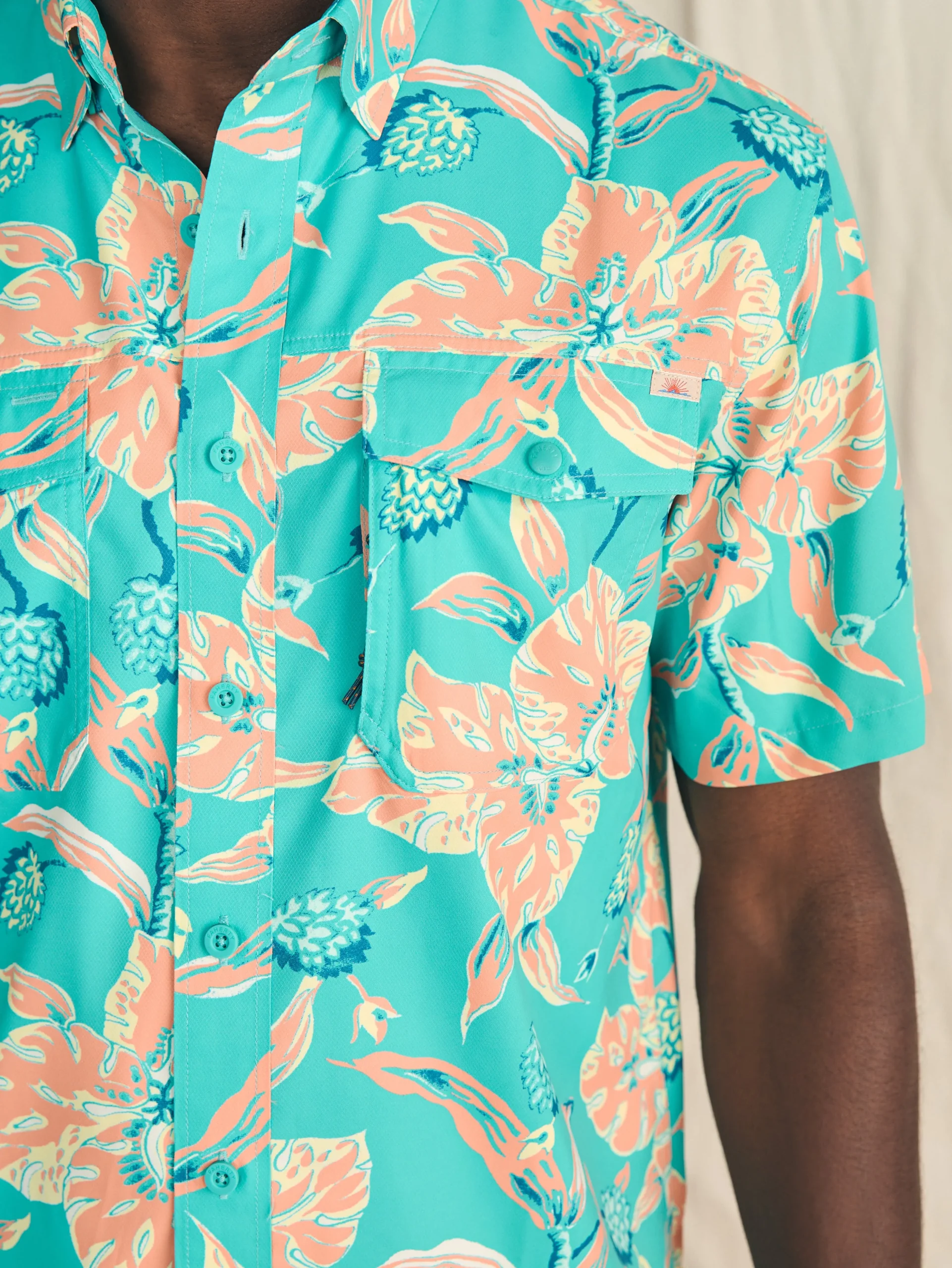 Faherty Brand Shirts*Shorelite Short-Sleeve Tech Shirt -