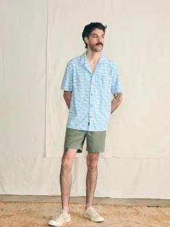 Faherty Brand Shirts*Short-Sleeve Cabana Towel Terry Shirt -