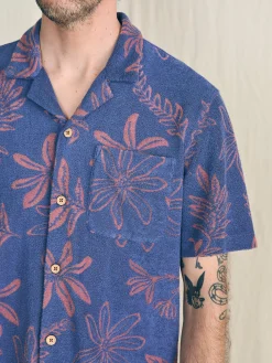 Faherty Brand Shirts*Short-Sleeve Cabana Towel Terry Shirt -