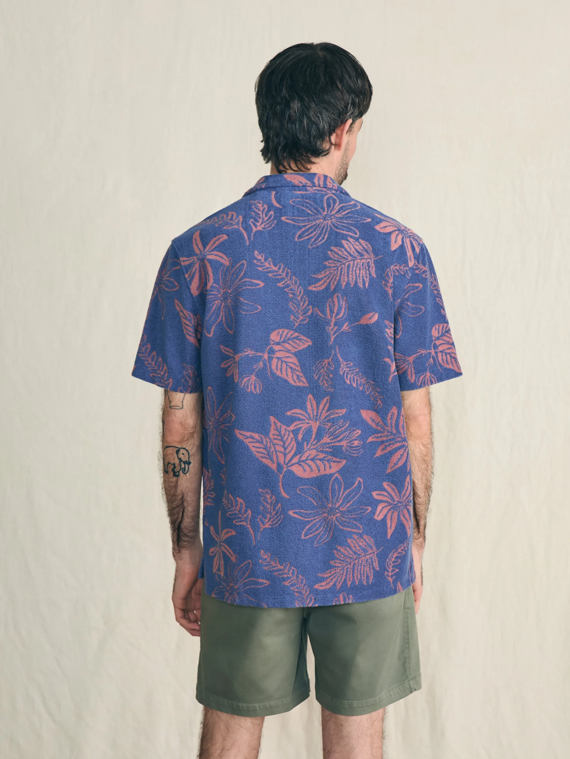 Faherty Brand Shirts*Short-Sleeve Cabana Towel Terry Shirt -