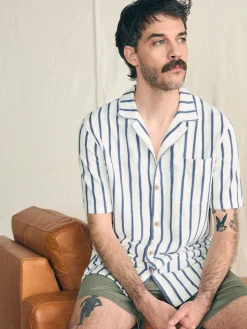 Faherty Brand Shirts*Short-Sleeve Cabana Towel Terry Shirt -