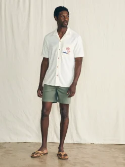 Faherty Brand Shirts*Short-Sleeve Cabana Towel Terry Shirt -