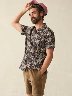 Faherty Brand Shirts*Short-Sleeve Hemp Blend Camp Shirt -