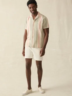 Faherty Brand Shirts*Short-Sleeve Hemp Blend Camp Shirt -