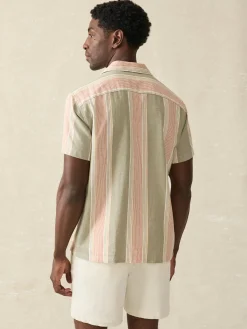 Faherty Brand Shirts*Short-Sleeve Hemp Blend Camp Shirt -