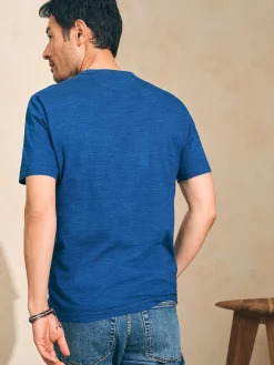 Faherty Brand T-Shirts & Henleys*Short-Sleeve Indigo Pocket Tee -