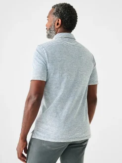 Faherty Brand Polo Shirts|T-Shirts & Henleys*Short-Sleeve Indigo Polo Shirt -