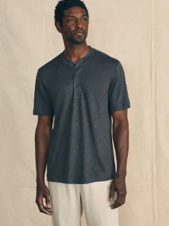 Faherty Brand T-Shirts & Henleys*Short-Sleeve Linen Henley -