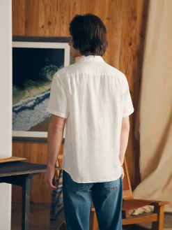 Faherty Brand Shirts*Short-Sleeve Palma Linen Shirt -