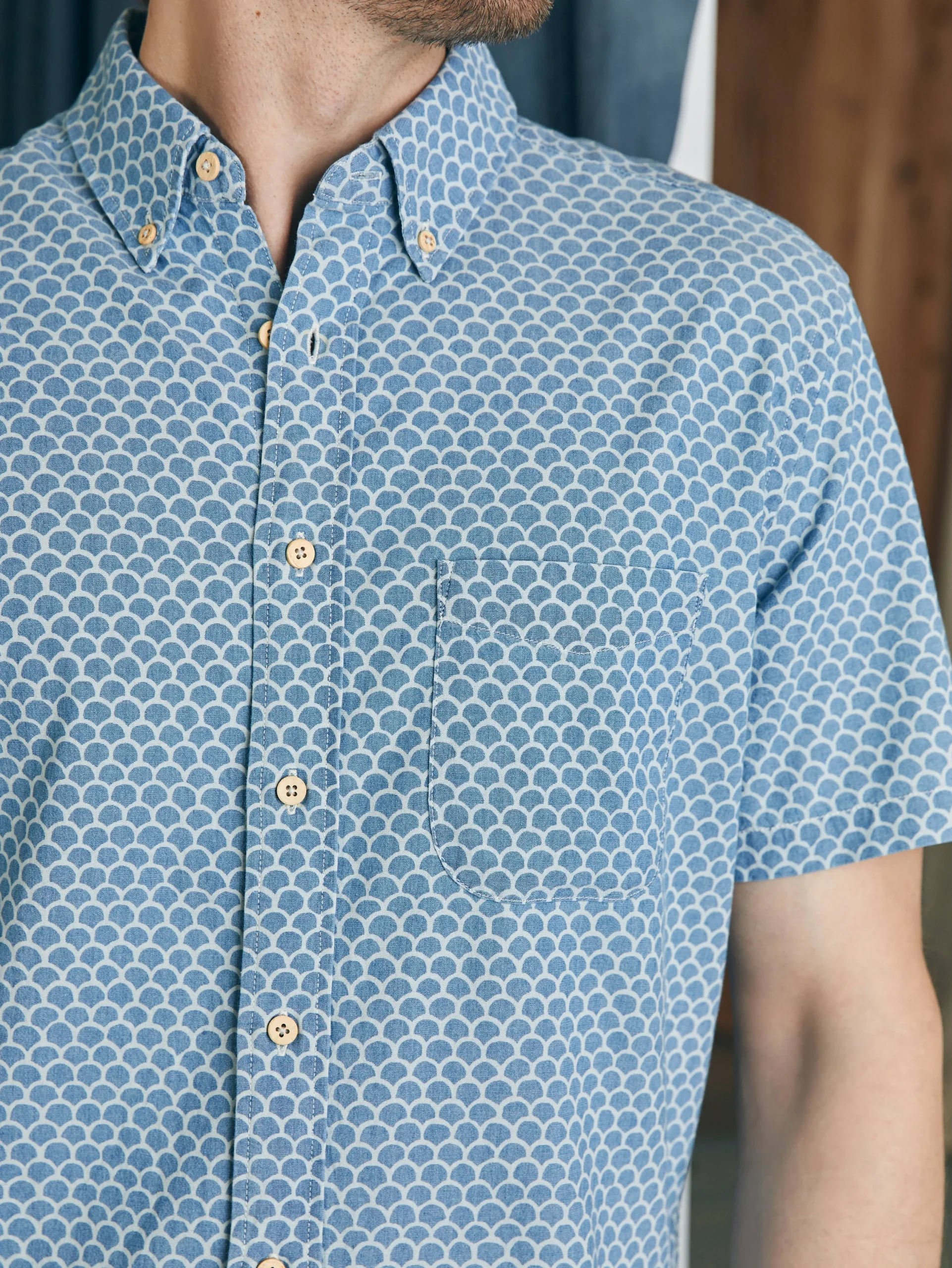 Faherty Brand Shirts*Short-Sleeve Stretch Playa Shirt (Tall) -