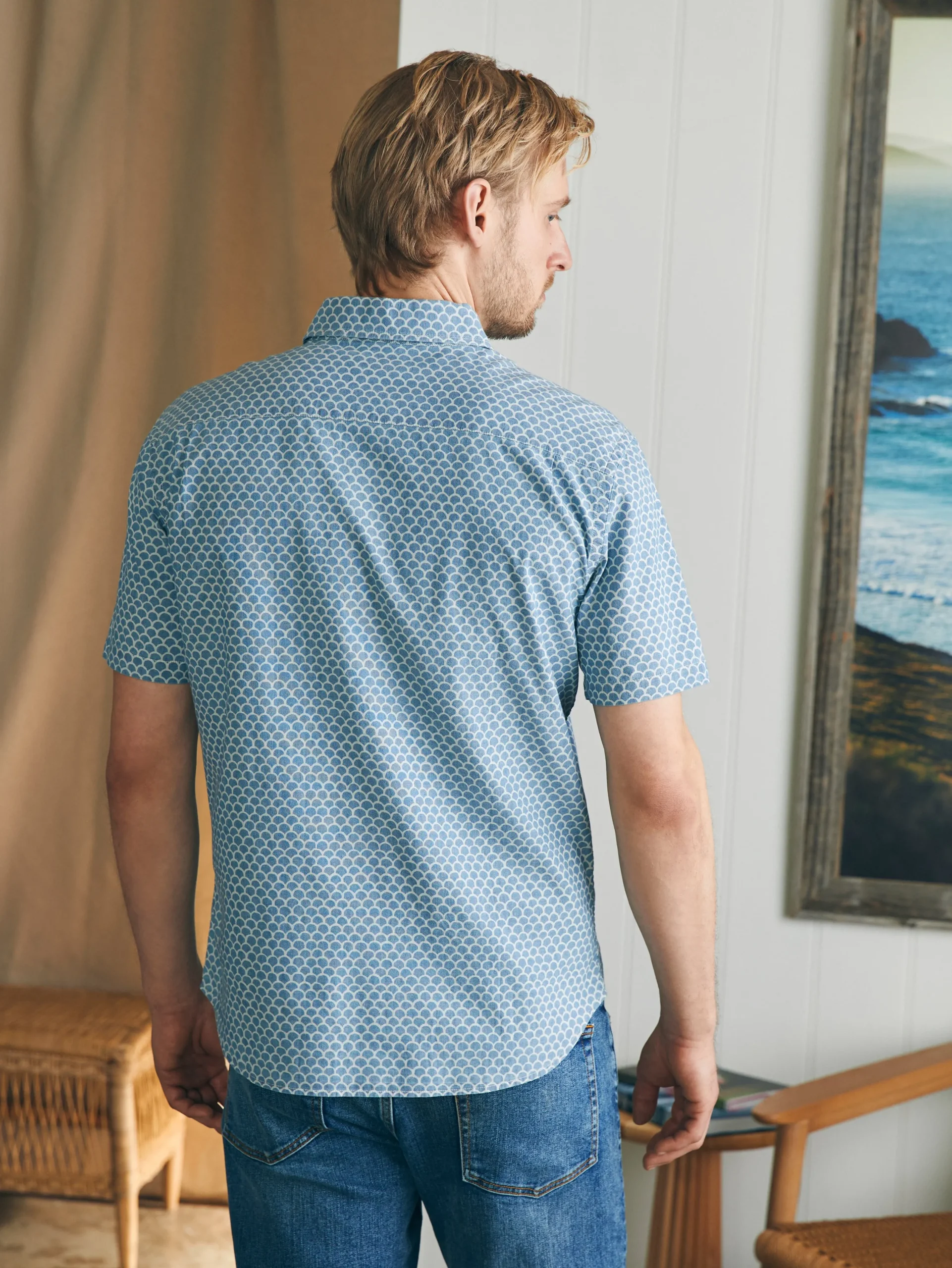 Faherty Brand Shirts*Short-Sleeve Stretch Playa Shirt (Tall) -