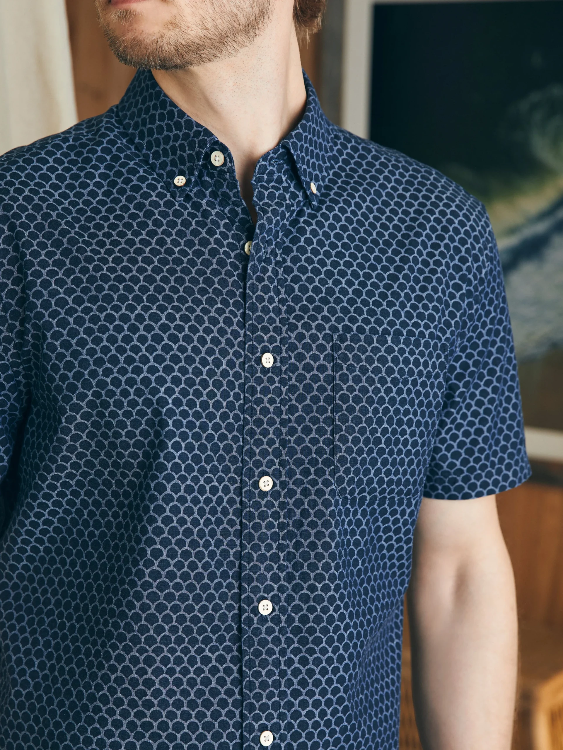 Faherty Brand Shirts*Short-Sleeve Stretch Playa Shirt (Tall) -