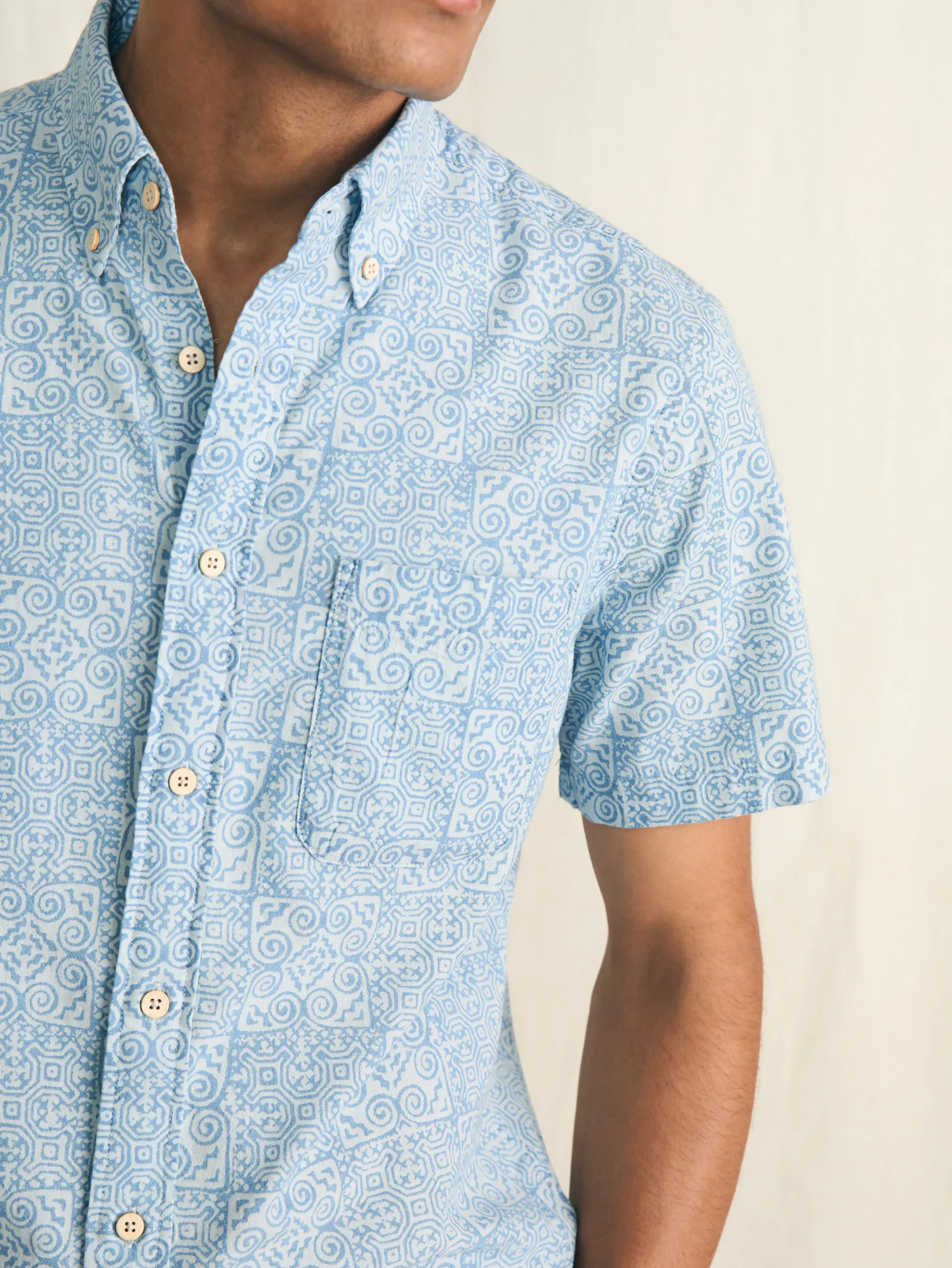 Faherty Brand Shirts*Short-Sleeve Stretch Playa Shirt (Tall) -