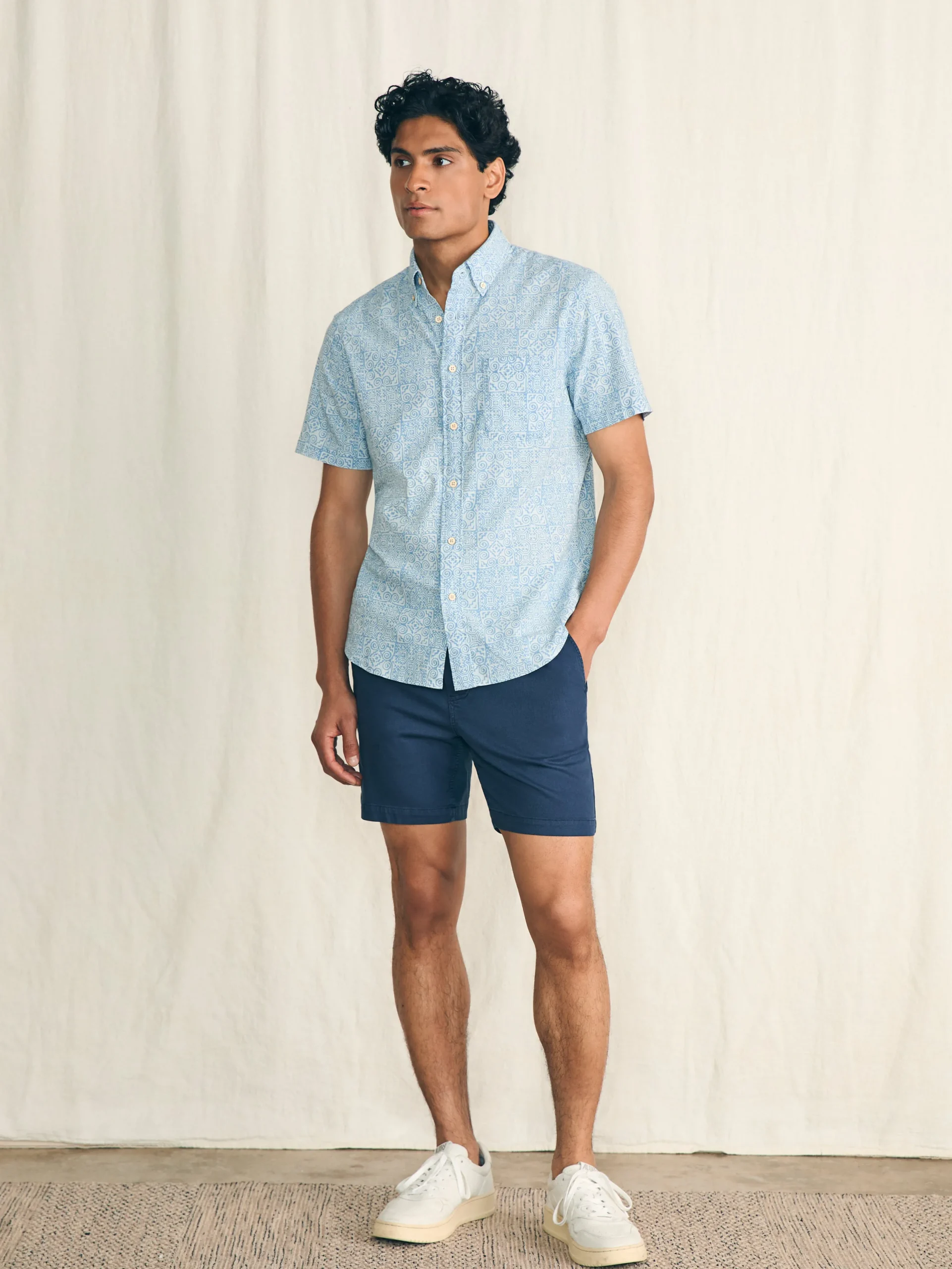 Faherty Brand Shirts*Short-Sleeve Stretch Playa Shirt (Tall) -