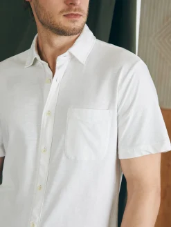 Faherty Brand Shirts*Short-Sleeve Sunwashed Knit Shirt (Single Pocket) -
