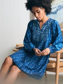 Women Faherty Brand Dresses*Silk Blend Solstice Mini Dress -