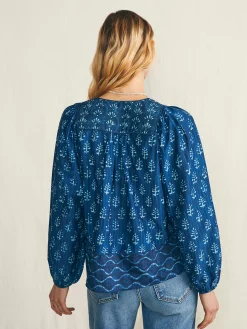 Women Faherty Brand Shirts & Tops*Silk Blend Solstice Top -
