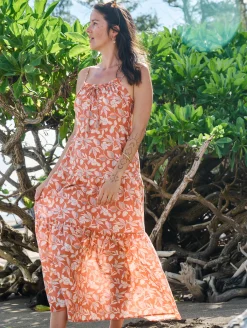 Women Faherty Brand Dresses*Silk Blend Sun Chaser Maxi Dress -
