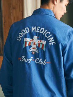 Faherty Brand Jackets & Vests*Steven Paul Judd Good Medicine Sunwashed Coaches Jacket -