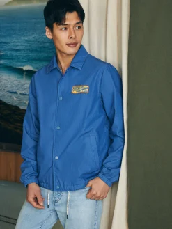 Faherty Brand Jackets & Vests*Steven Paul Judd Good Medicine Sunwashed Coaches Jacket -