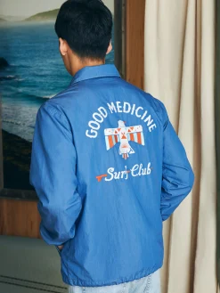 Faherty Brand Jackets & Vests*Steven Paul Judd Good Medicine Sunwashed Coaches Jacket -