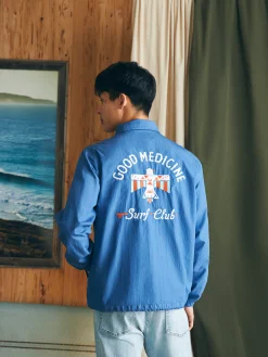 Faherty Brand Jackets & Vests*Steven Paul Judd Good Medicine Sunwashed Coaches Jacket -