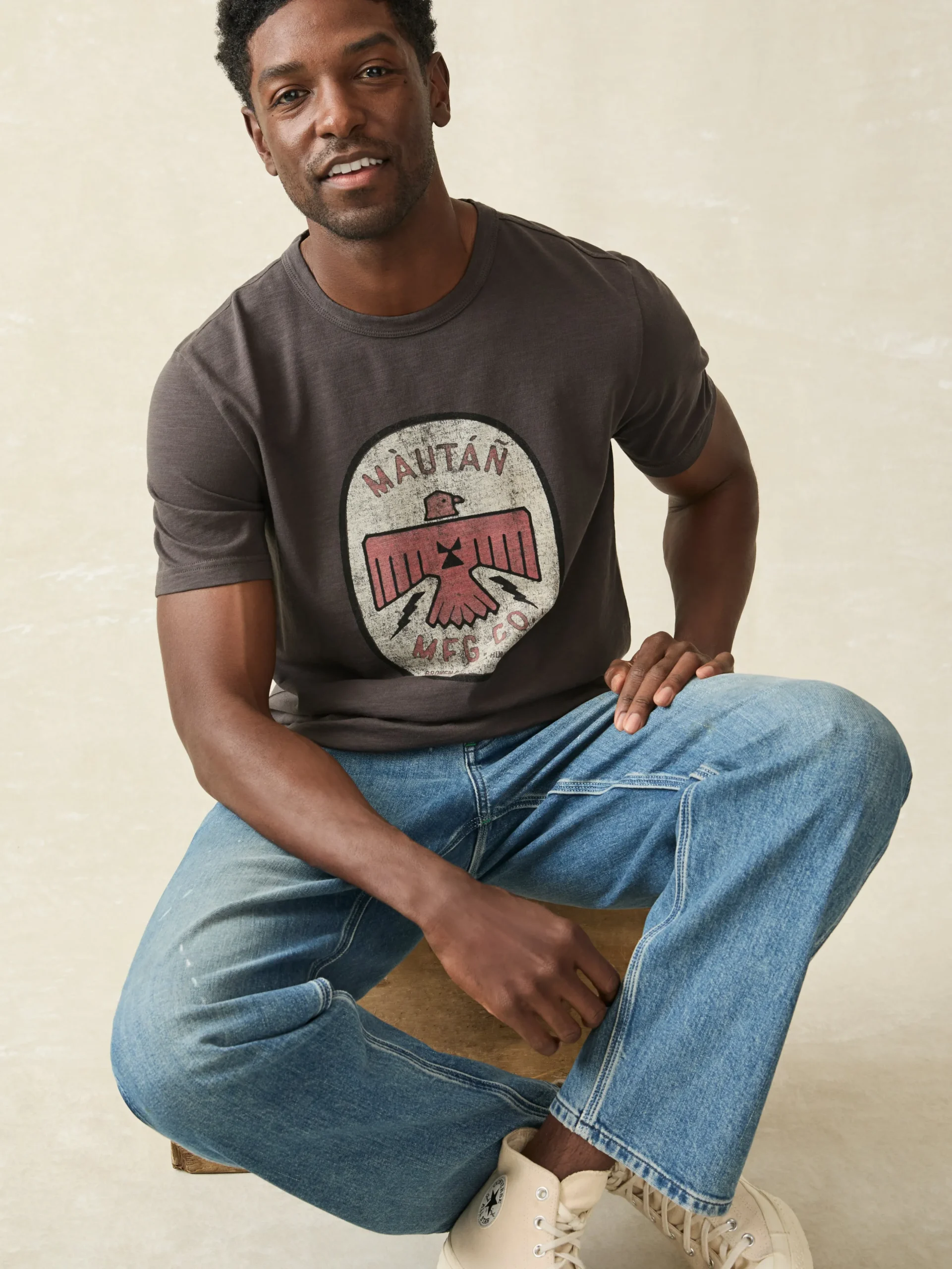 Faherty Brand T-Shirts & Henleys*Steven Paul Judd Sunwashed Tee -