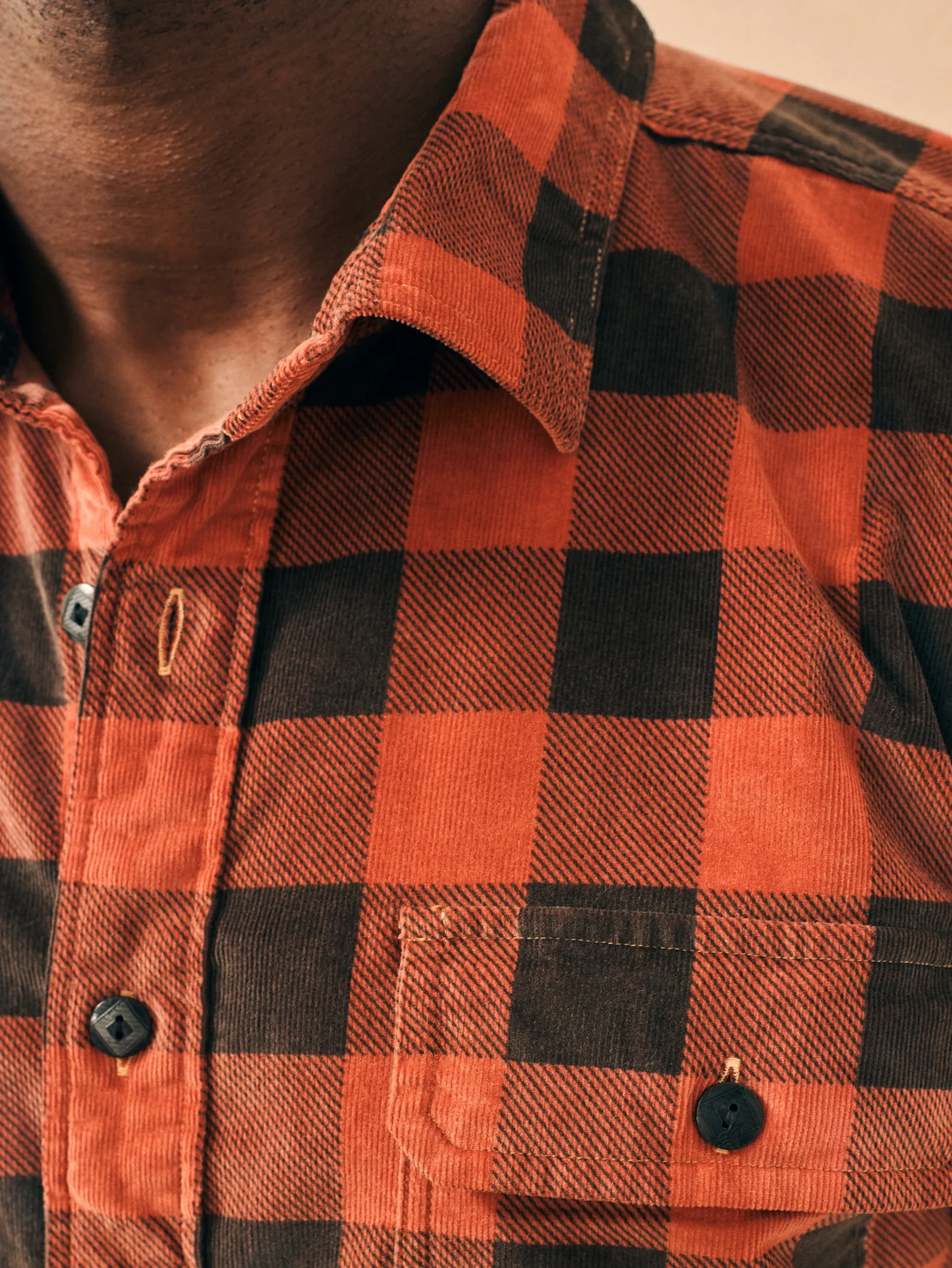 Faherty Brand Shirts*Stretch Corduroy Work Shirt -
