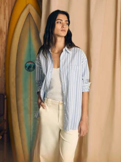 Women Faherty Brand Shirts & Tops*Stretch Oxford Relaxed Shirt -