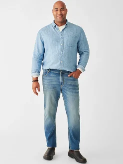 Faherty Brand Pants*Stretch Terry Indigo 5-Pocket Pant (32