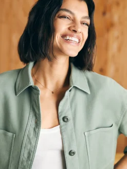 Women Faherty Brand Blazers & Outerwear*Stretch Terry Overshirt -