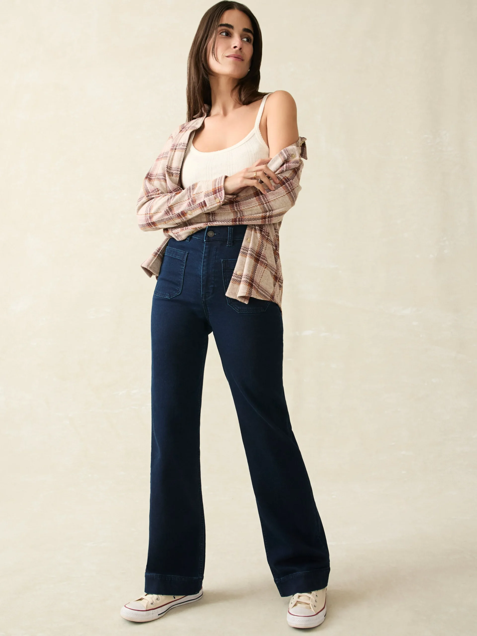 Women Faherty Brand Pants|Jeans*Stretch Terry Patch Pocket Pant -