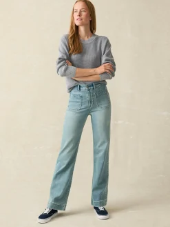 Women Faherty Brand Pants*Stretch Terry Patch Pocket Pant -