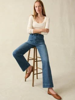 Women Faherty Brand Pants|Jeans*Stretch Terry Patch Pocket Pant -