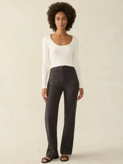 Women Faherty Brand Pants*Stretch Terry Patch Pocket Pant -